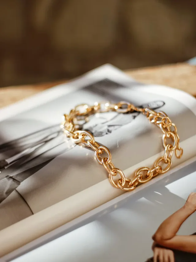 Bracciale a catena in oro giallo
